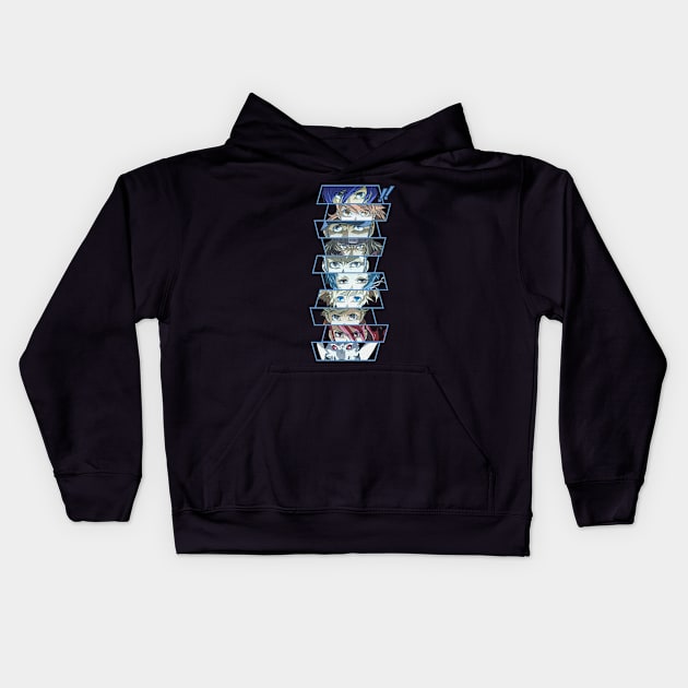 PERSONA 3 SEES UNIT Kids Hoodie by jorgejebraws